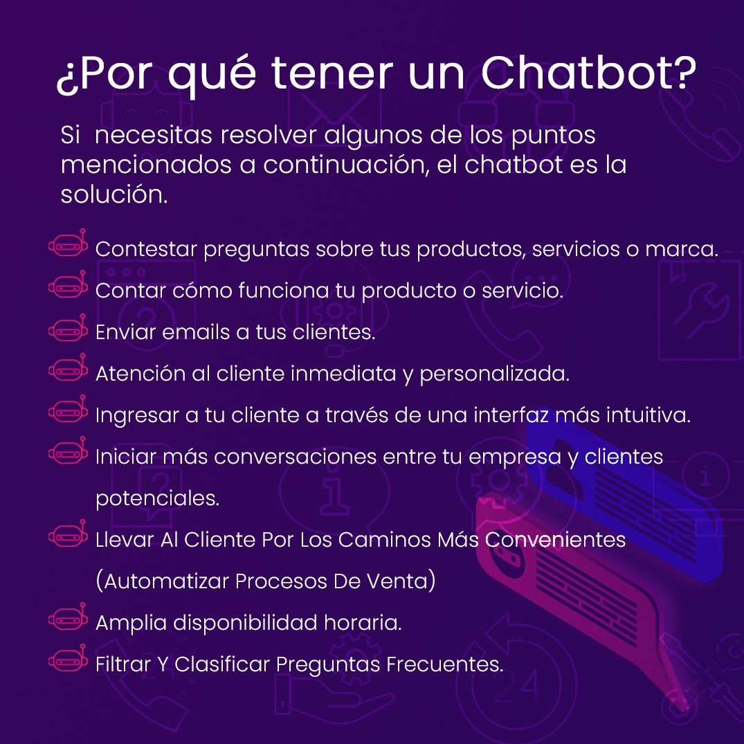 razones para tener un chatbot 